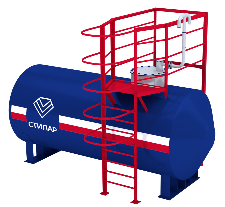 Горизонтальный резервуар РГСН для масла 75 м³ от завода-производителя