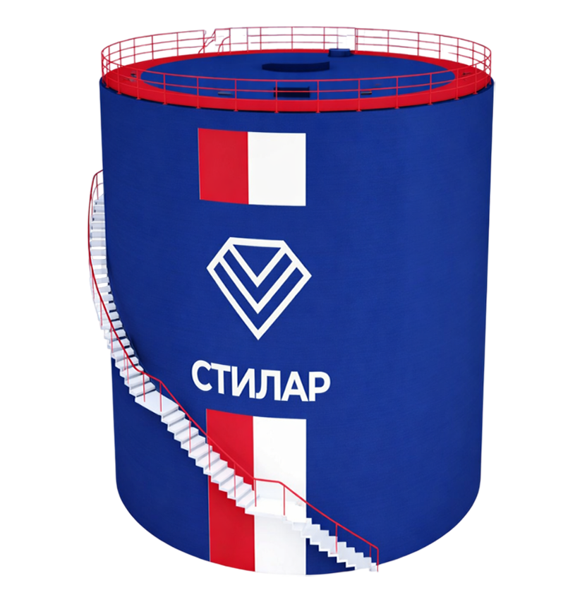 Цельносварной резервуар РВС для битума 125 м³ от завода-производителя