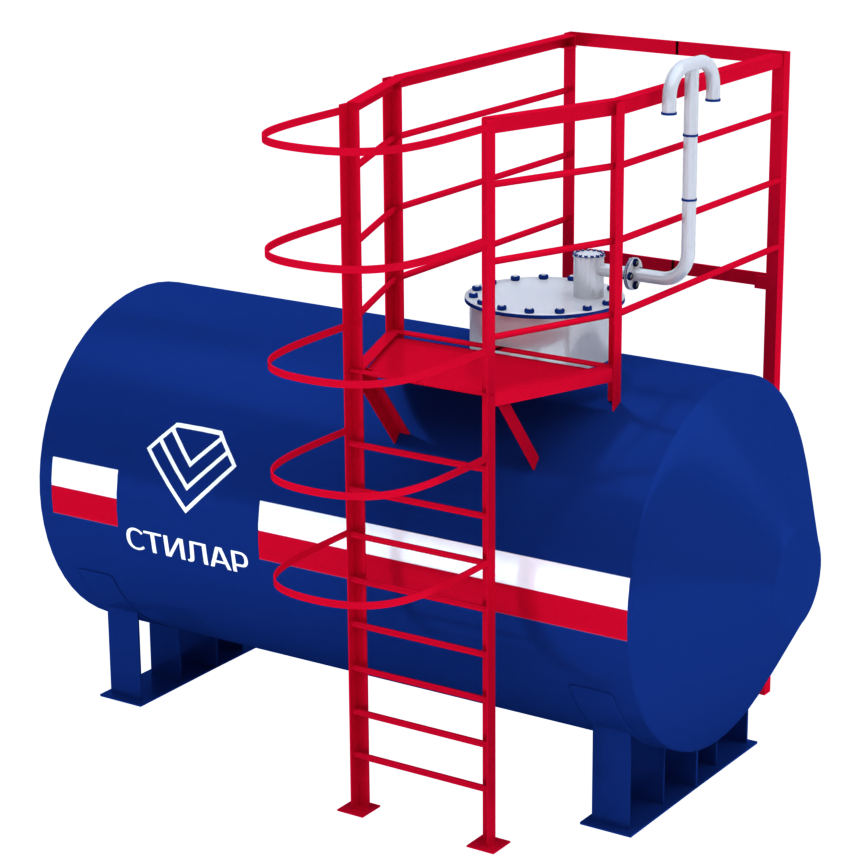 Горизонтальный резервуар РГСН для нефтепродуктов 40 м³ от завода-производителя